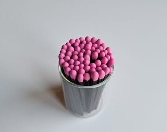 Pink Head Black Stick Matches: Party Decoration, Celebration (50 Pack)
