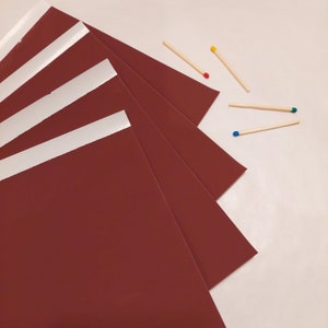 Papier à gâcher (autocollant), 5,9 x 9,4 pouces / percuteur collant pour allumettes sécurisées / bocaux d'allumettes, boîtes d'allumettes, MatchHouse