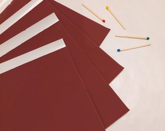 5 pcs - Self-Adhesive Striking Paper Sheets: Safety Matches, Matchboxes (5.9 x 9.4 inches)