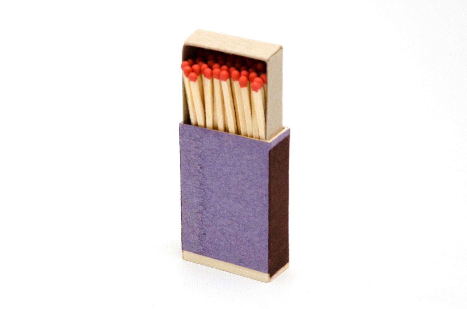 Match Box Wooden Matches With Orange Heads Striker From Two Etsy