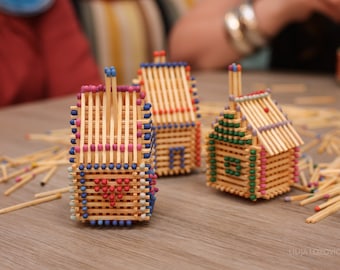 Matchstick House Building Tutorial: DIY Step-by-Step Instructions (PDF)