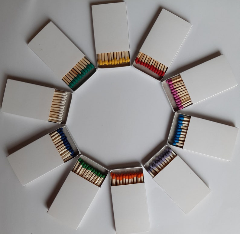 25 Plain Matchboxes Striker From One Side Wooden Matches Etsy Australia