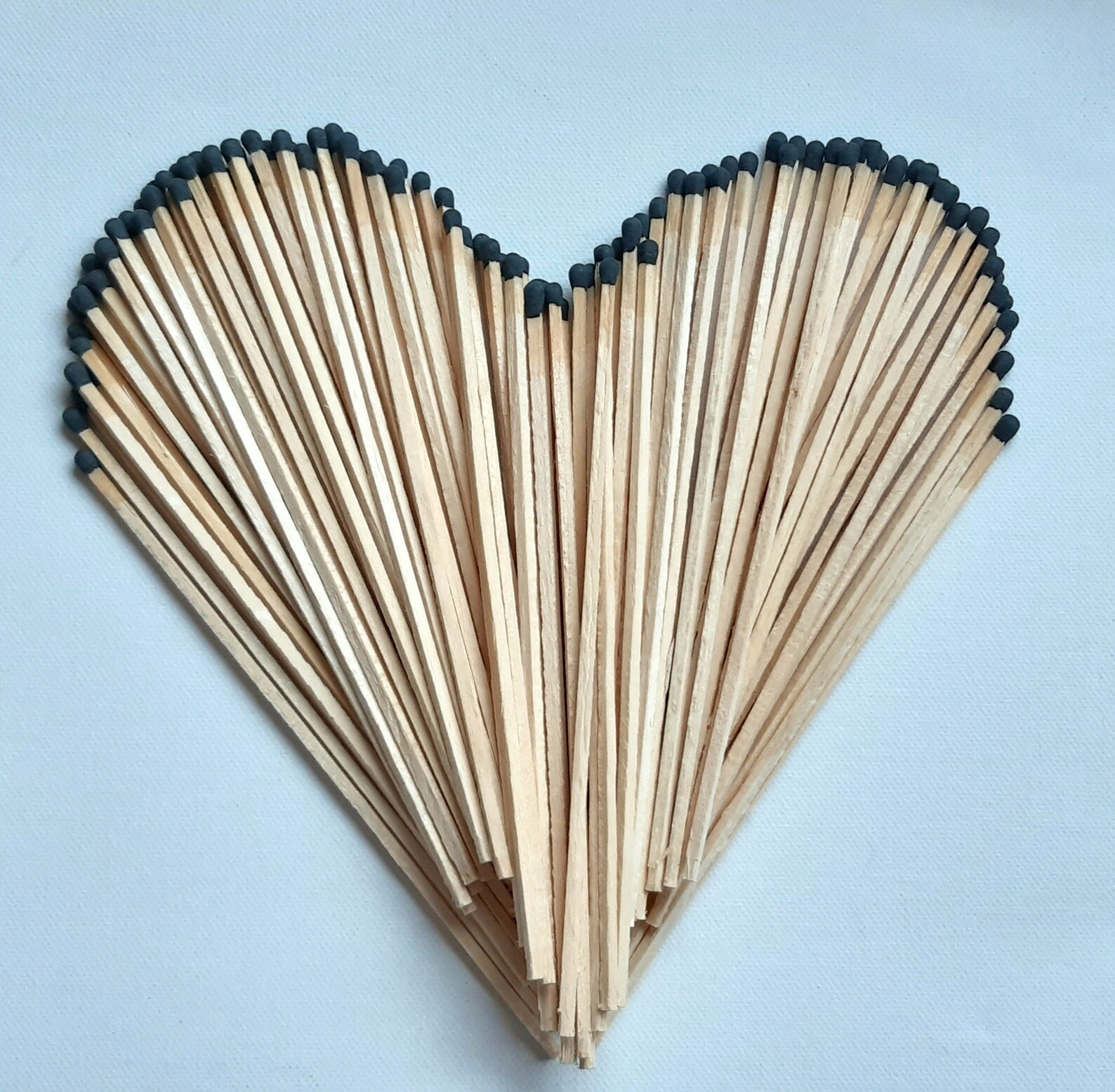 6.85 Black Tip Wooden Fireplace Matches 100 Matches Etsy
