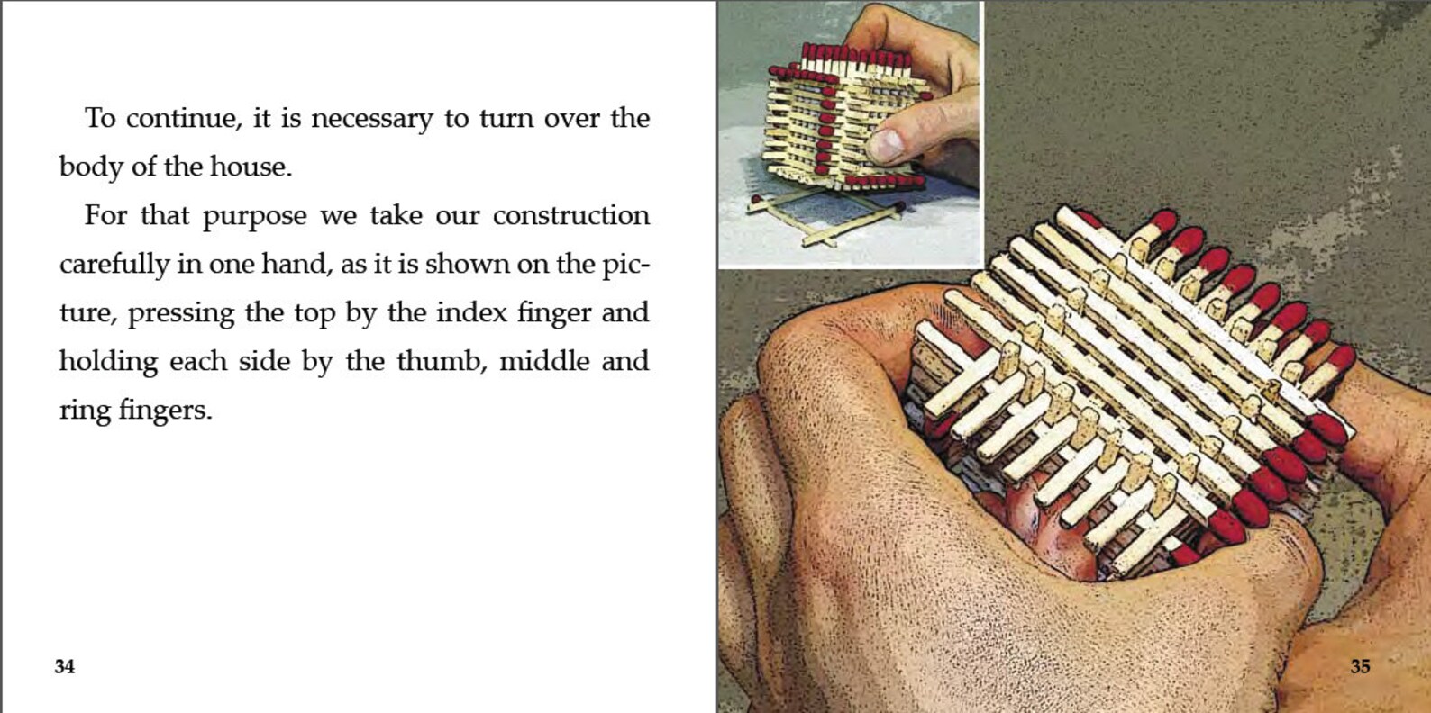Print Matchstick R.pdf Matchstick House Building Tutorial: DIY Step-by-step Instructions (PDF ...