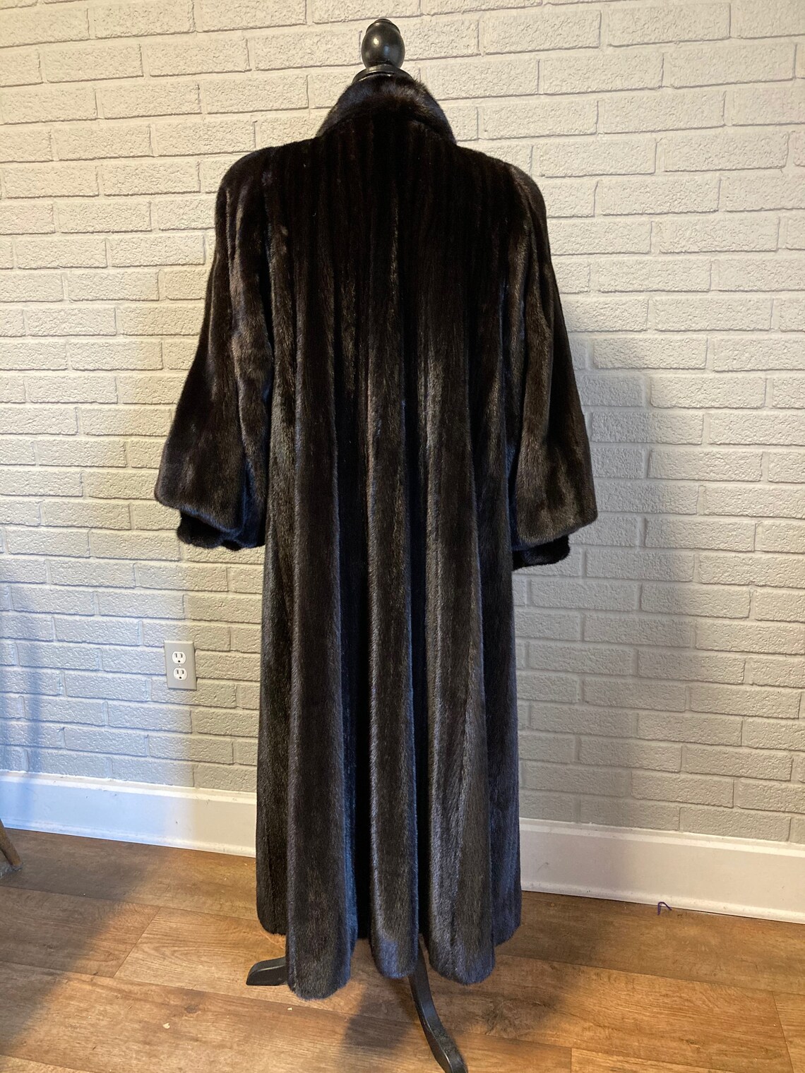 Mink Swing Full Length Coat Vintage Muscalus Fur Brown Mink Etsy