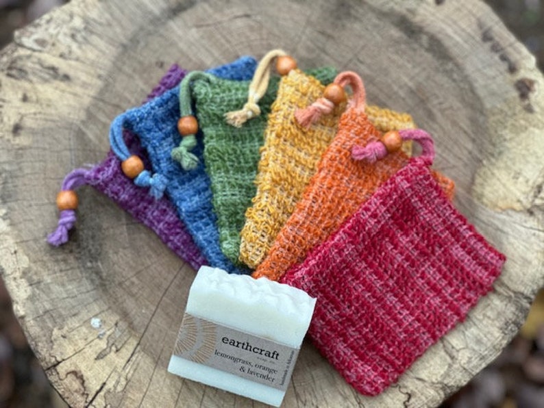 Sisal Soap Sack Rainbow Set of 6 image 6