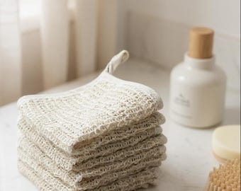 Natural Sisal Hemp Exfoliating Washcloth: Eco-Friendly Skincare