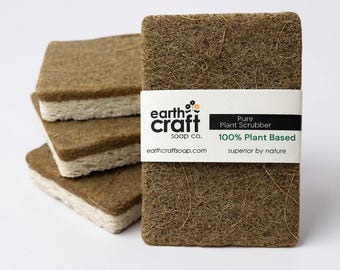 Plant-Based Kitchen Sponge: Coconut & Walnut Scrubber, Zero Waste
