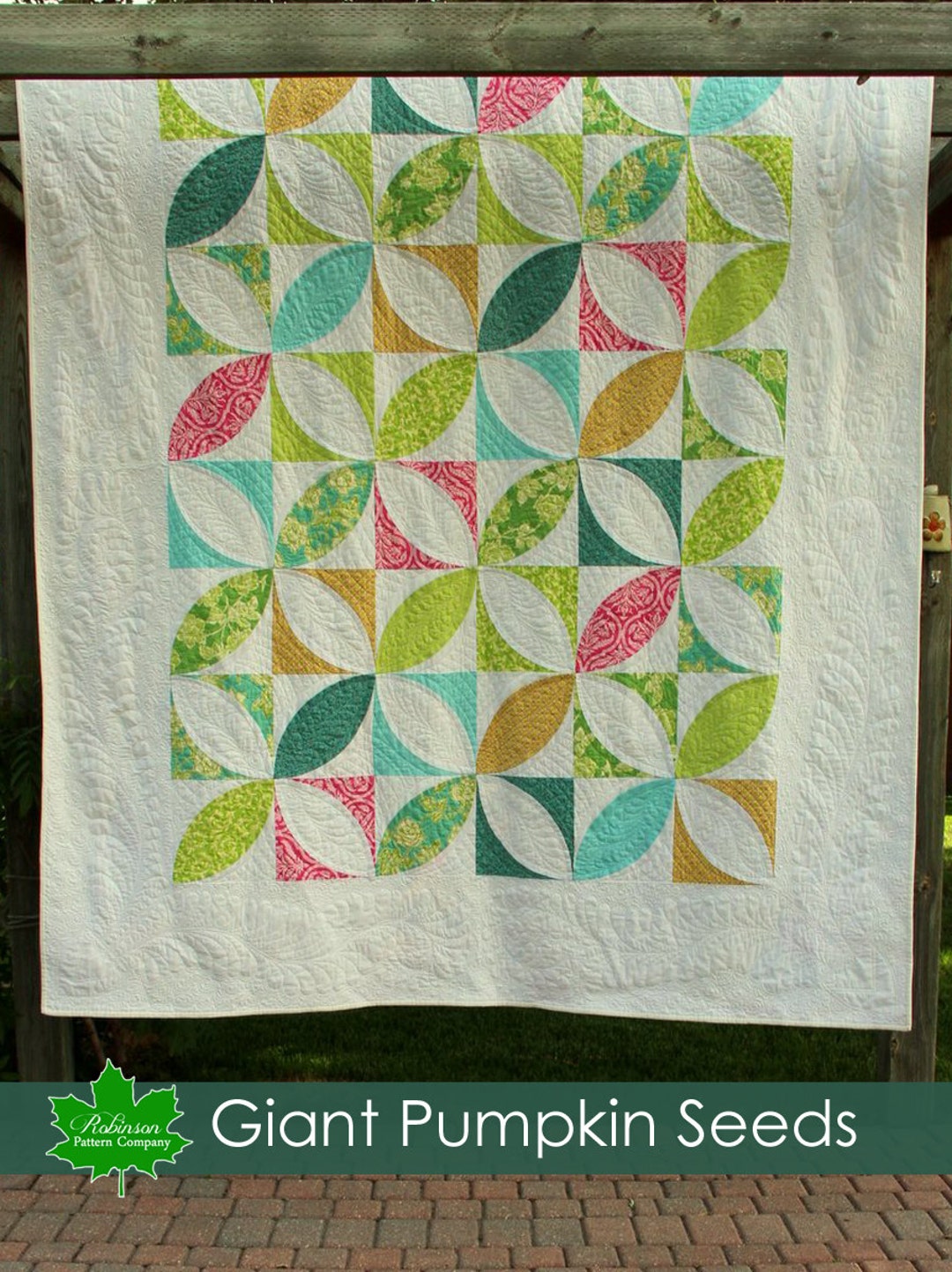 Giant Pumpkin Seeds Quilt PDF Instant Download Pattern Traditional
