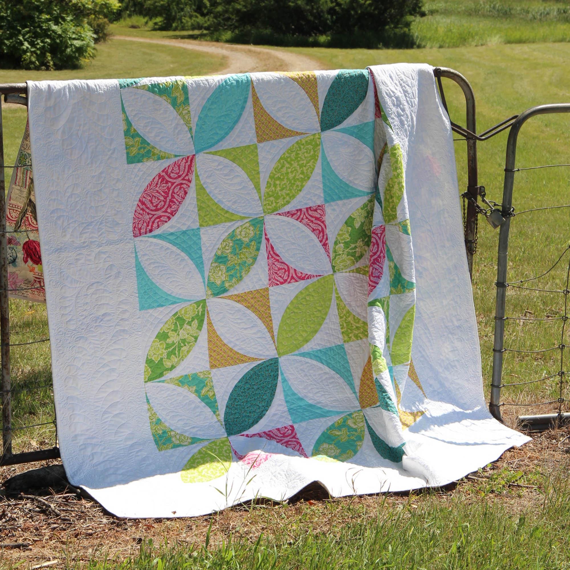 Edredón de semillas de calabaza gigantes - Patrón en PDF de descarga  instantánea - Unión curva tradicional - Etsy México, image size:2000x2000