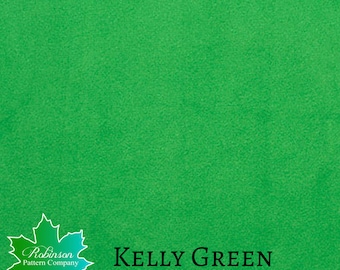 KELLY GREEN - MINKY - Shannon Fabrics - full yard size minky fabric, 36" x 60" for quilting, crafts, sewing, costumes, doll making