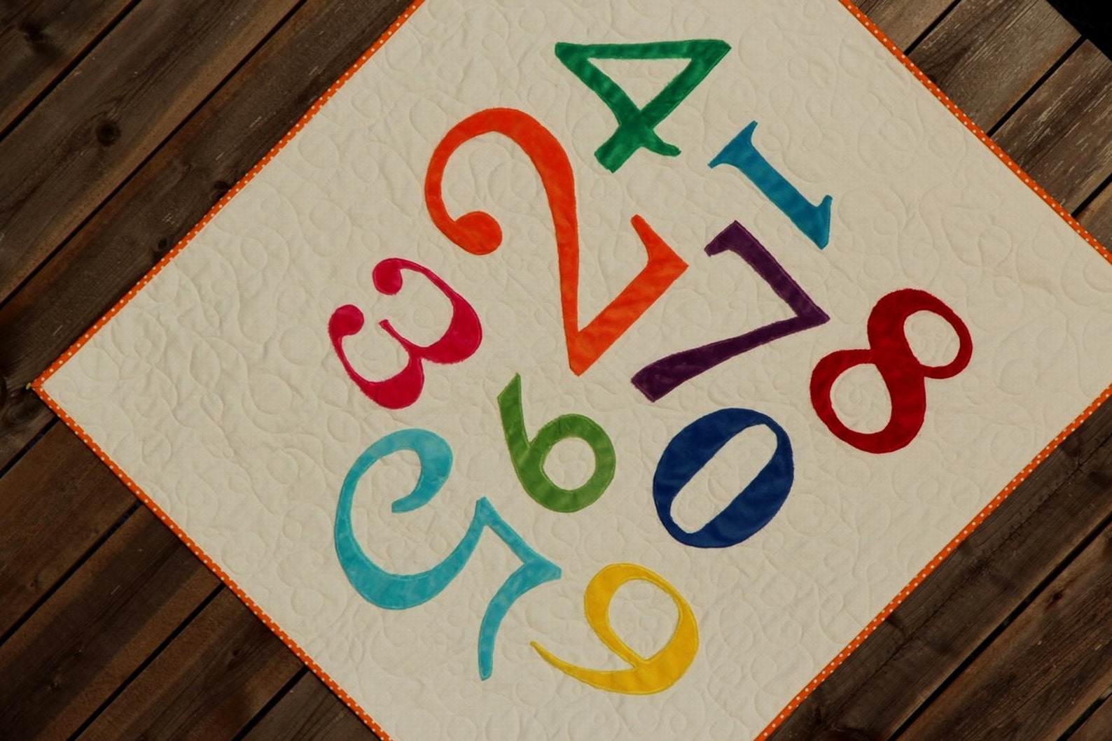 Playing With Numbers Baby Quilt Pattern Printed Pattern Etsy