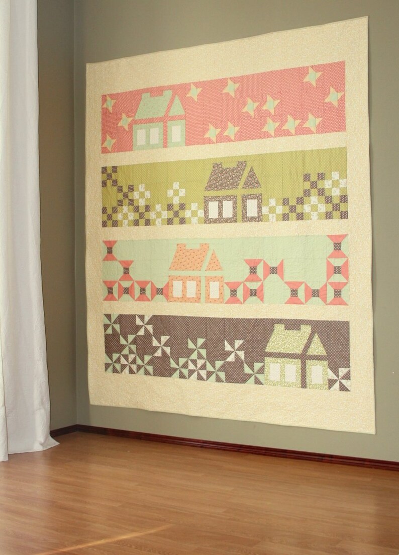 Calling Me Home PDF Queen Size Quilt Pattern Instant Etsy
