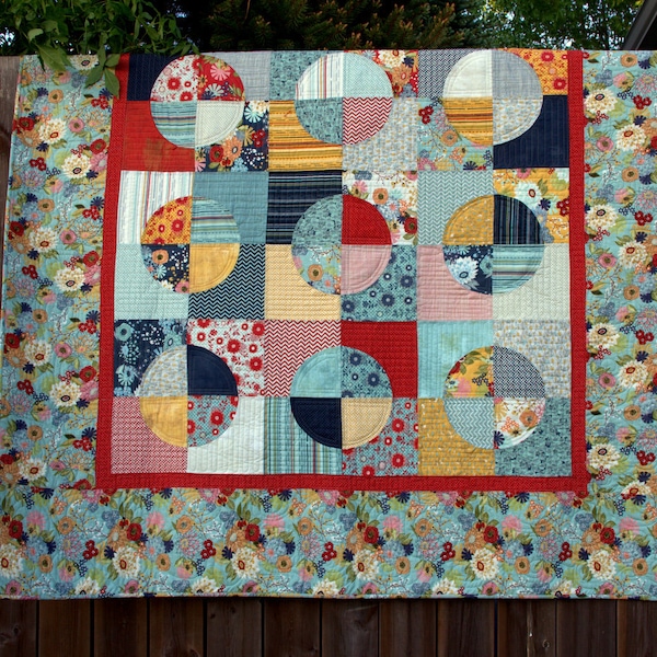 PDF Instant download - Broken Coins quilt pattern made with a layer cake