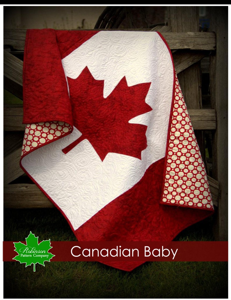 Canadian Baby Quilt Pattern Patriotic Baby Quilt to the True Etsy Canada