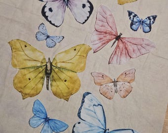 Parte superior de la colcha - Mariposas