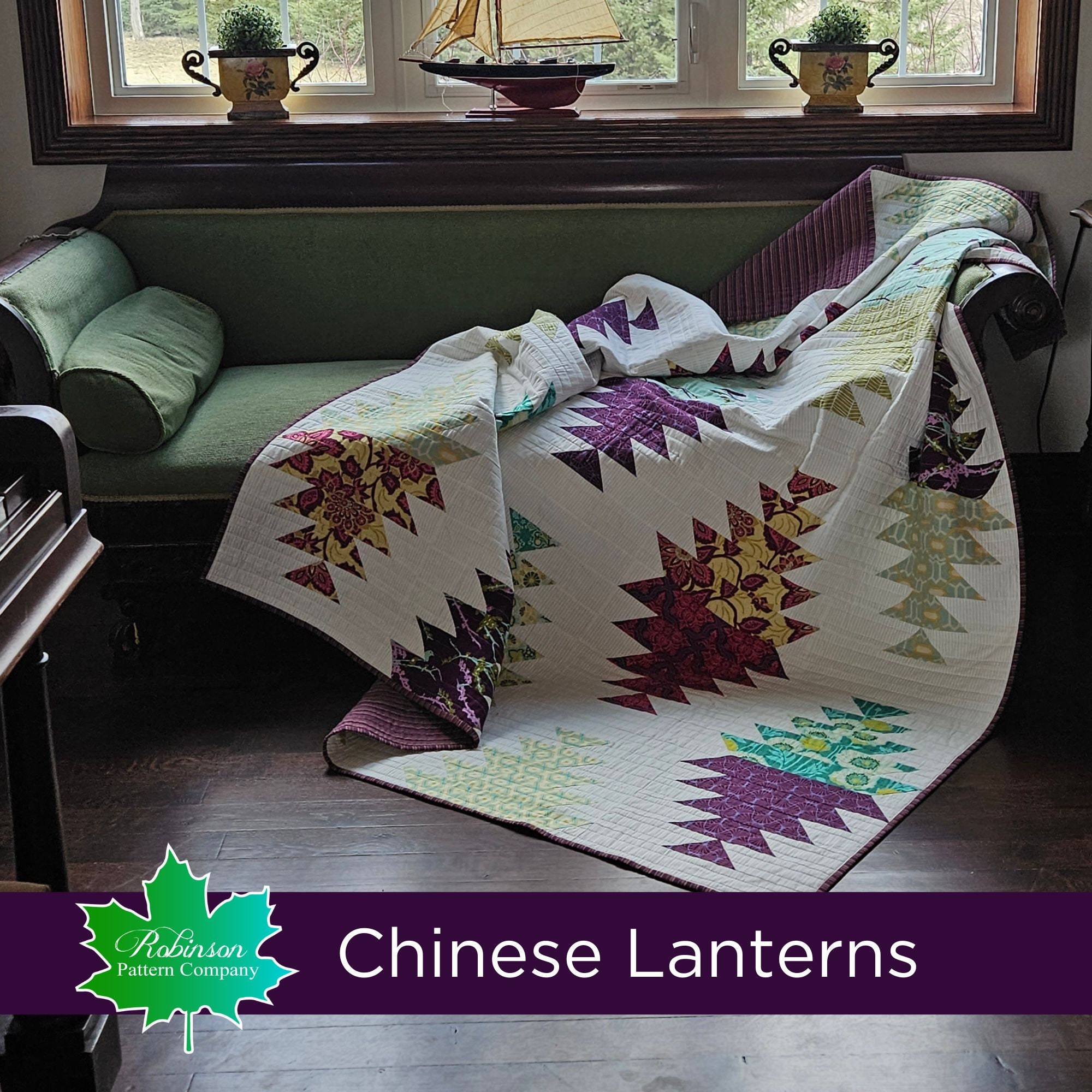 Linternas chinas: patrón de colcha moderna, fácil y rápida de hacer  (descarga en PDF) - Etsy México, image size:2000x2000