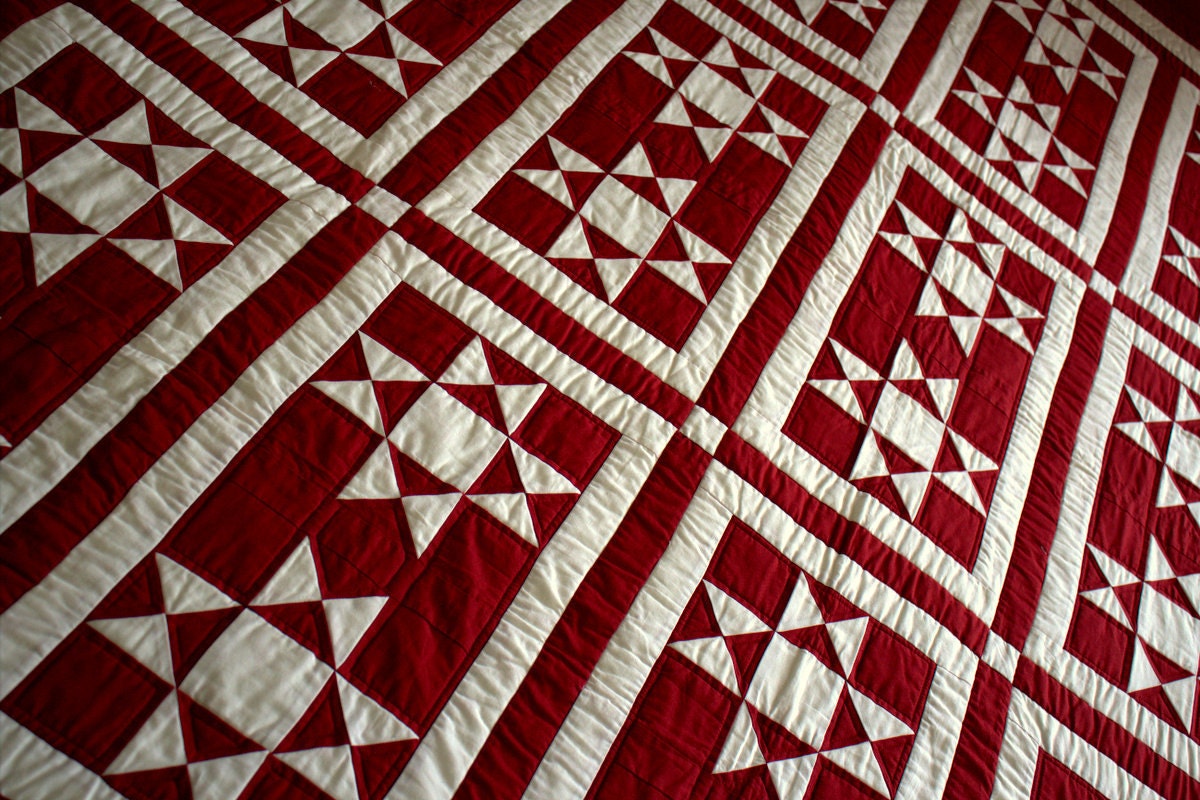 Patrón de colcha Twin Sisters: descarga instantánea en PDF de una versión  moderna del tradicional patrón de colcha de estrella de Ohio de dos  colores. - Etsy México, image size:1200x800