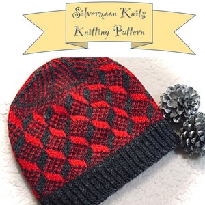 Scandinavian Cubes Knit Hat Pattern