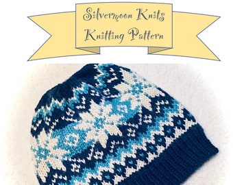 Graphic Selbu Knit Hat Pattern