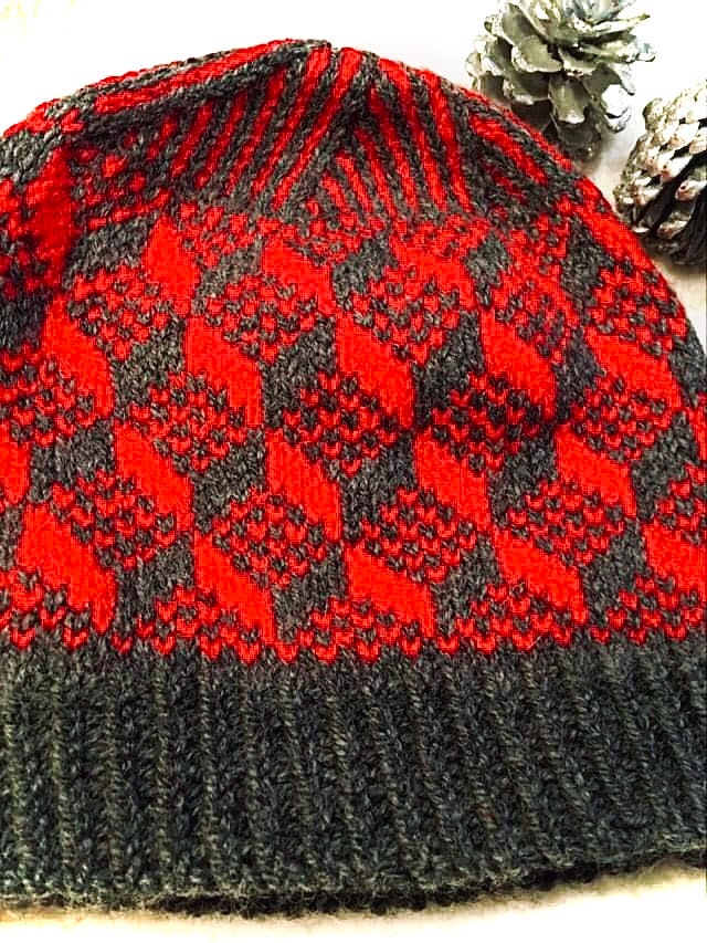 PDF Pattern Scandinavian Cubes Knit Hat - Etsy