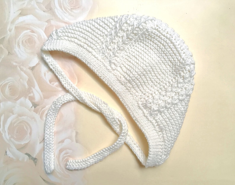 PDF Knitting Pattern Royal Prince Baby Bonnet Louis, Sizes Newborn and 3 Months image 5