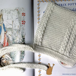 PDF Knitting Pattern Royal Prince Baby Bonnet Louis, Sizes Newborn and 3 Months image 8