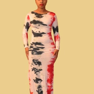 Firestorm Tie-Dye Maxi Dress