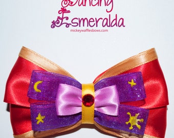 Dancing Esmeralda Hair Bow