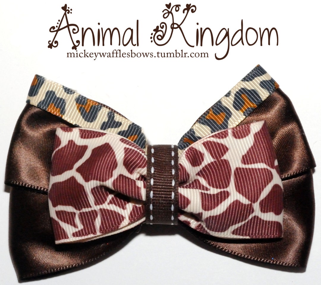 Animal Kingdom Hair Bow Etsy