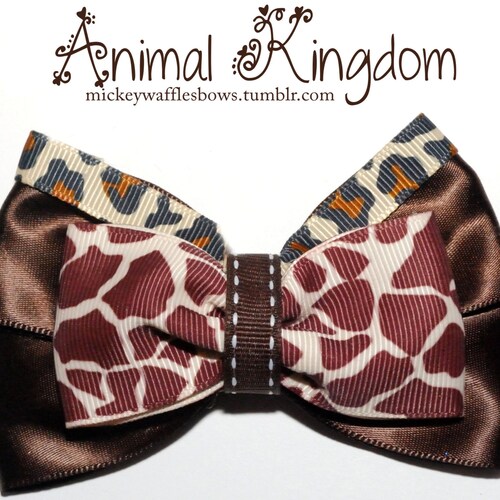 Animal Kingdom Hair Bow Etsy