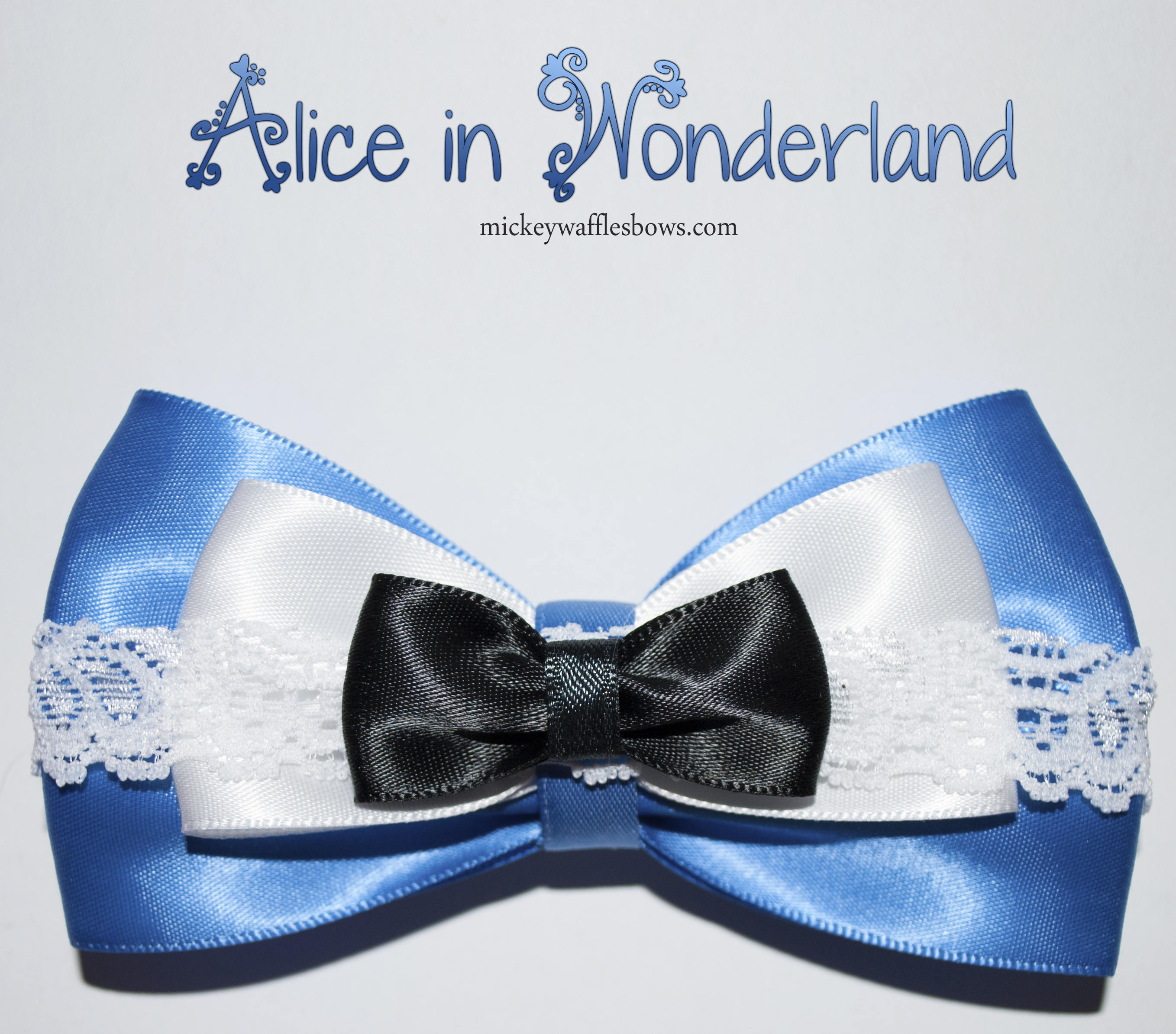 Alice in Wonderland Hair Bow - Etsy display picture 1