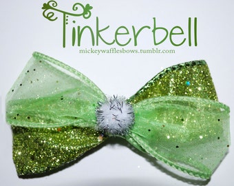 Tinkerbell Hair Bow