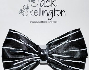 Jack Skellington Hair Bow