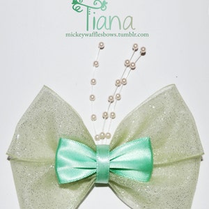 Princess Tiana Hair Bow