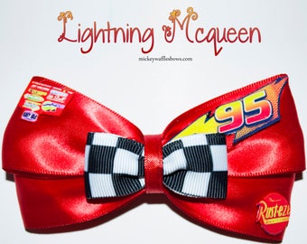 Lightning McQueen Hair Bow