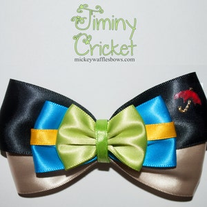 Jiminy Cricket Hair Bow