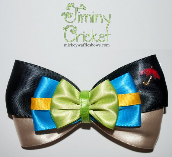 Jiminy Cricket Hair Bow | Etsy