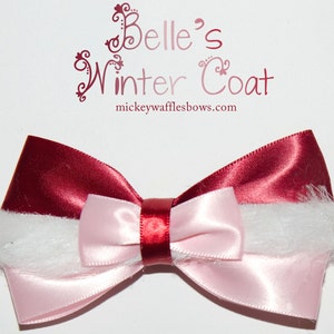 Belle's Winter Coat Hair Bow