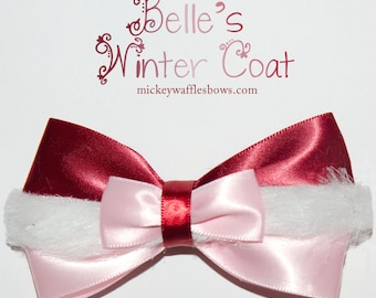 Belle's Winter Coat Hair Bow
