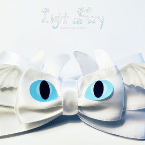 Light Fury Hair Bow