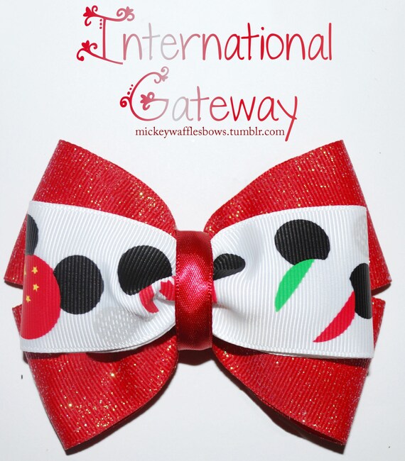 International Gateway Hair Bow Etsy