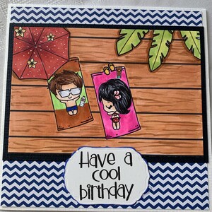 Cartão de aniversário, aniversário de menino, aniversário de piscina, cartão de verão, aniversário de verão, cartão de feliz aniversário, cartão de aniversário infantil, cartão de aniversário legal