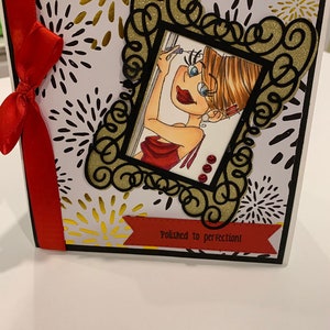 Carte d'anniversaire, carte d'amitié, vous êtes belle carte, carte de maquillage, carte d'occasion, carte de charme, carte de cils, styliste de cheveux
