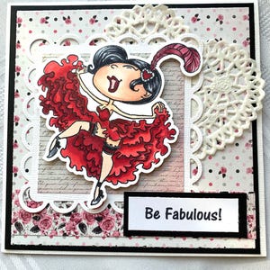 Tarjeta de cumpleaños para bailarina de teatro, ánimo para ser fabulosa