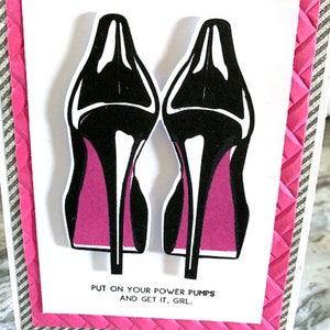 Tarjeta de zapatos, Tarjeta de trabajo nueva, Tarjeta de zapatos de potencia, Tarjeta de alta costura