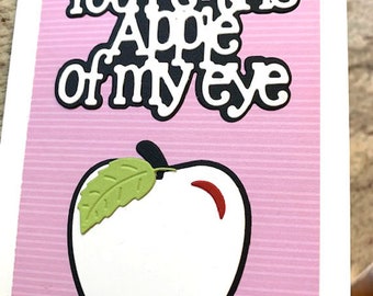 apple card, apple of my eye card, teacher card