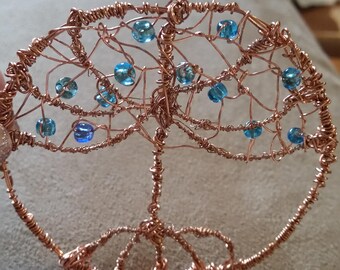 Copper Tree of Life Wire Wrapped Pendant