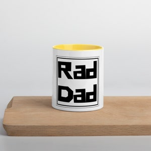 Mug Rad Dad avec couleur à l&#39;intérieur
