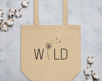 Wild Wish Eco Tragetasche Beige